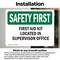 Signmission Safety Culture Sign, 5 in Width, Vinyl Decal, Rectangle OS-2PACK-SF-D-35-L-10624 - alternate 3